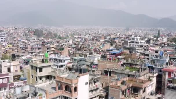 Nepal, Kathmandu. Aerial footage — Stock Video