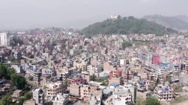 Nepal, Katmandu. Drone'dan havadan görüntüler