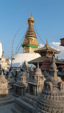 Nepal, Katmandu. Swayam bhunath tapınağı