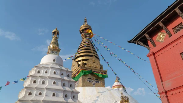 Nepal, Katmandu. Swayam bhunath tapınağı