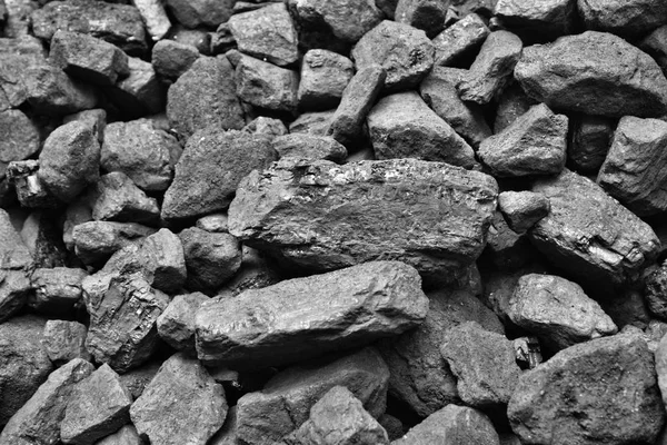 Ein Haufen Schwarzer Naturkohle Foto Des Kohlebergwerks Hintergrund Textur — Stockfoto