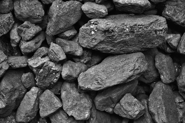 Kohle Der Grubenlagerung Schwarzer Mineralischer Hintergrund Textur — Stockfoto