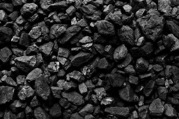 Tumpukan Batubara Alami Hitam Foto Latar Belakang Tambang Batubara Tekstur — Stok Foto