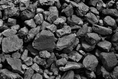 Kömür madeni para yatırma siyah mineral arka plan, doku