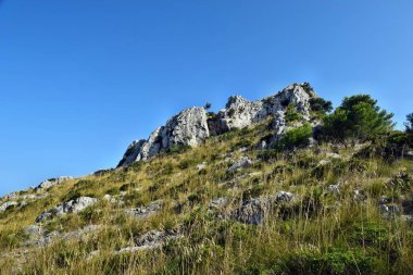 Bir görünümü Dağı nın top Puig de Sant Alcudia, Mallorca Marti