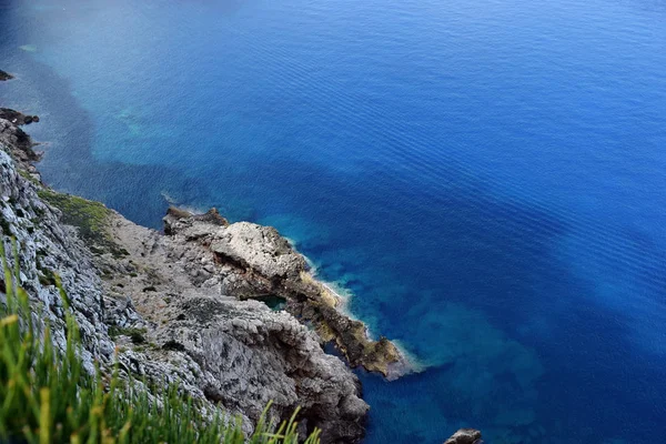 Baía Turquesa Bonita Vista Montanha Cap Formentor Maiorca Espanha — Fotografia de Stock