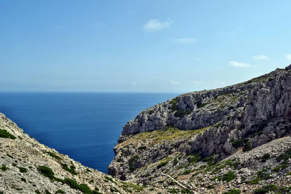 Hermosa Bahía Mar Montañas Cap Formentor Mallorca España —  Fotos de Stock