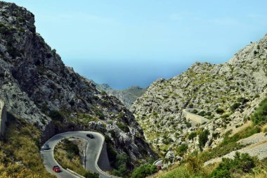 Sa Calobra yılan yol görünümü