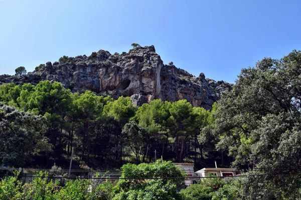 Uma vista da montanha a caminho de Sa Calobra — Fotografia de Stock