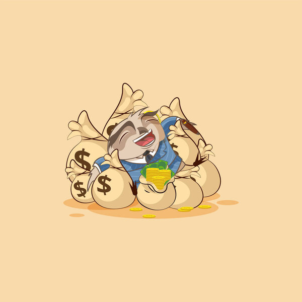 owl in business suit celebrates profits