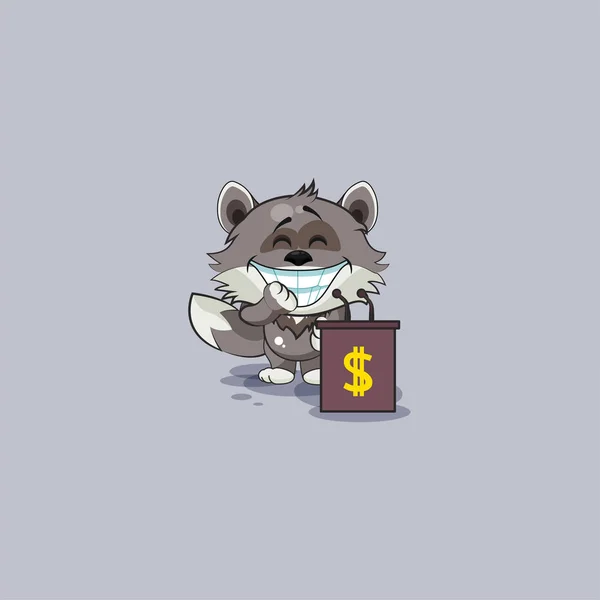 Wolf cub pup sticker emoticon behind podium — 스톡 벡터