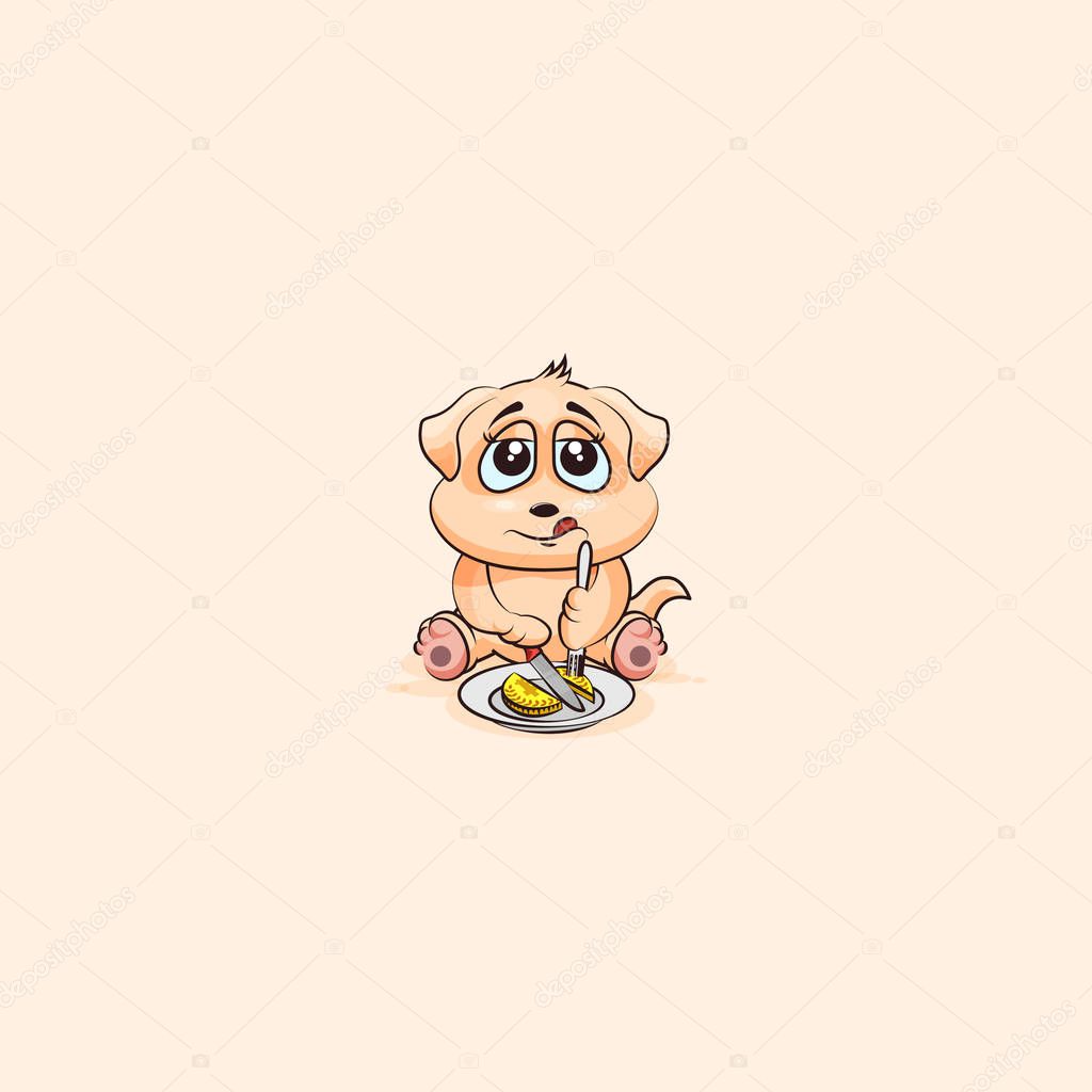 Vector Stock Illustration Isolated Emoji Character Cartoon Wealth Riches Businessman Dog Cub Puppy Pup Sticker Emoticon In Business Shares Coin Money Profit Dollar Earning Income Salary Currency Value Premium Vector In