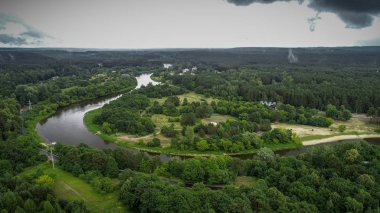 Neris Nehri hava dron görüntüleri.