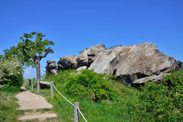 The Devil's Wall in Harz Foreland — Stock Image Devil Wall Harz Foreland Stock Image
