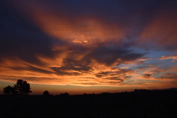 Sonnenaufgang Mit Dramatischem Himmel — Stockfoto