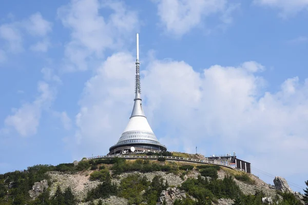 Widok Jested Republice Czeskiej Rano — Zdjęcie stockowe