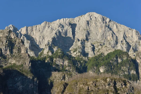 Cimeira Monte Cimone Partir Vale Raccolana Alpes Julianos Nordeste Itália — Fotografia de Stock