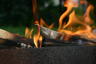 Ateşte yemek pişirmek.