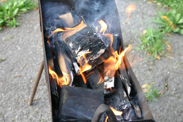 Cooking Fire — Stock Photo, Image