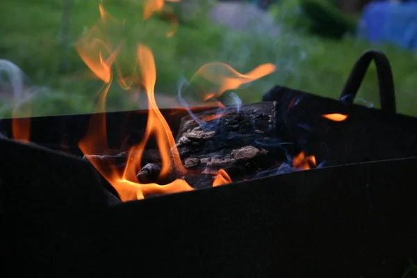 Ateşte yemek pişirmek.