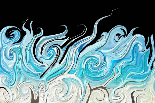 Abstrakcja Fale Morze Niebieski Ocean Tekstura Tło Turkusowy — Zdjęcie stockowe