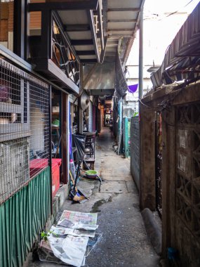 Pazar Wang Lang Market Bangkok Tayland Topluluk sokak