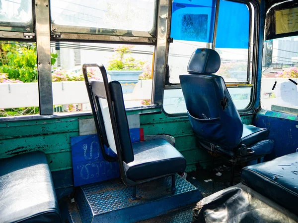 Автобус Пейзаж Жизни Автобусе Бангкоке Таиланд — стоковое фото