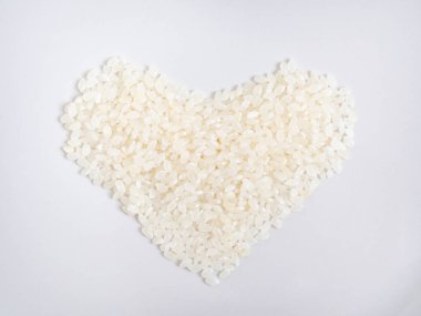 Pirinç, Beyaz arka planda izole, Gıda malzemesi, Malzemeler