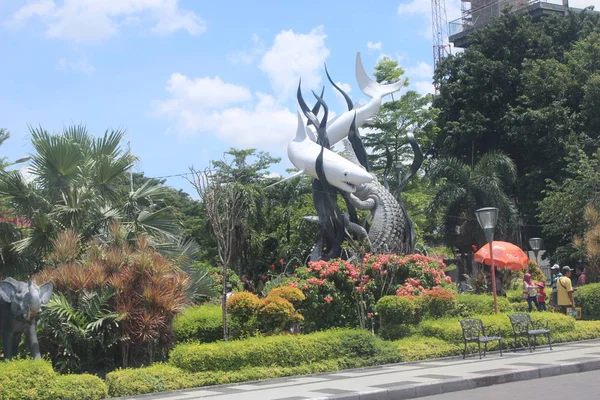 Surabaya Estatua Parque Ciudad Surabaya Java Oriental Indonesia —  Fotos de Stock