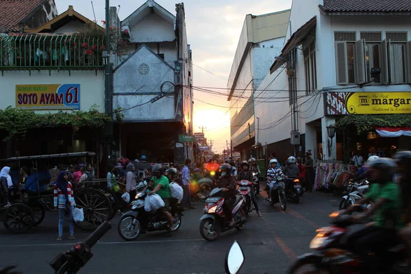 Malioboro Street Yogyakarta Indonésia — Fotografia de Stock