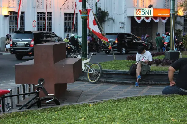 Kilometer Nol Yogyakarta City Indonesia — 스톡 사진