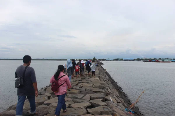 Neue Hafenatmosphäre Probolinggo Ostjava Indonesien — Stockfoto