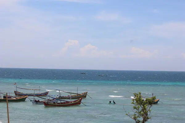 Barco Passageiros Ilha Gili Ketapang Indonésia — Fotografia de Stock