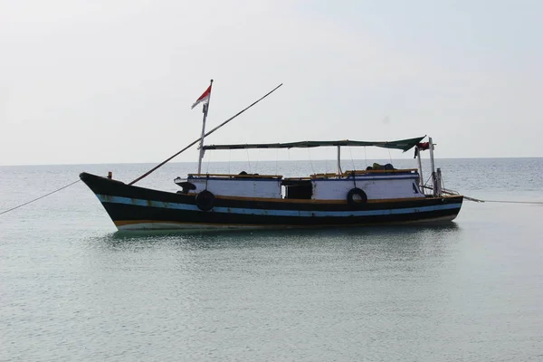 Bateau Passagers Sur Île Gili Ketapang Indonésie — Photo