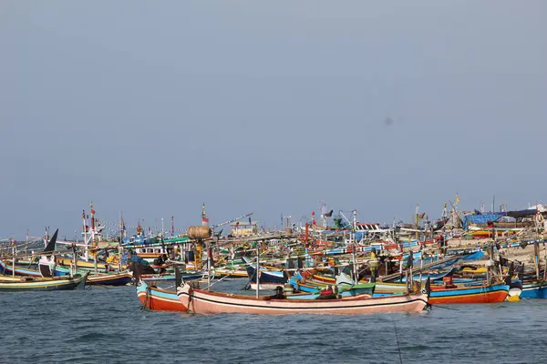 Bateau Passagers Sur Île Gili Ketapang Indonésie — Photo