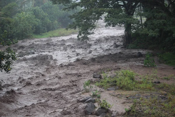 Flood Water Semeru Mountain River — Stock Photo, Image