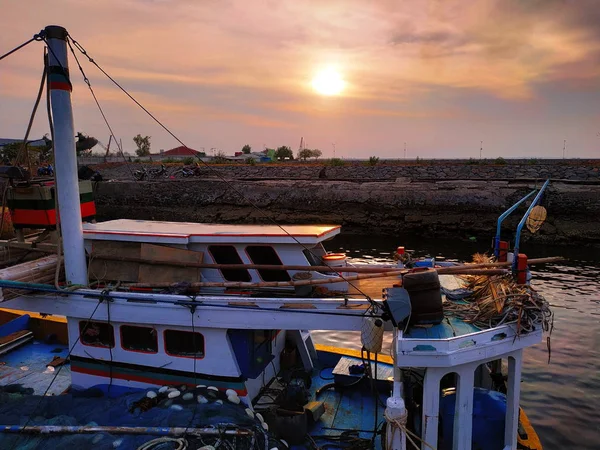 Mayangan Atmosfera Portuária Probolinggo Leste Java Indonésia — Fotografia de Stock