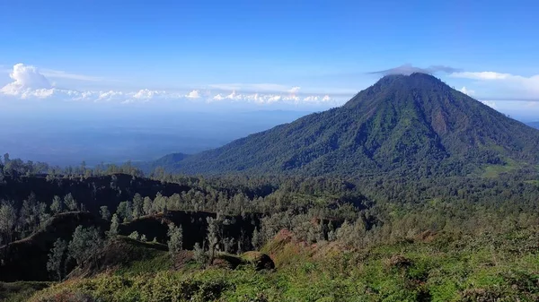 Die Schönheit Von Mount Ijen Banyuwangi Bondowoso Indonesien — Stockfoto