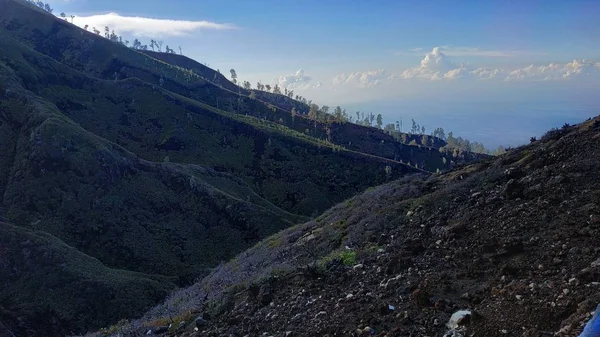 Krása Hory Ijen Banyuwangi Bondowoso Indonésie — Stock fotografie