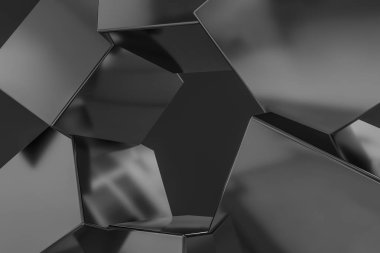 3D Rendering, bilim ve teknoloji duygusu ile yaratıcı küpler