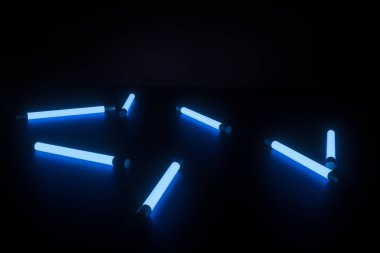 Soyut parlayan çizgiler, 3D Rendering