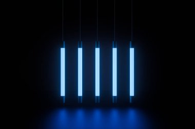 Soyut parlayan çizgiler, 3D Rendering