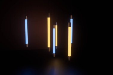 Soyut parlayan çizgiler, 3D Rendering