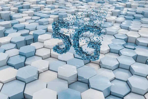 Σχεδιασμός γραμματοσειράς 5g, απόδοση 3D — Φωτογραφία Αρχείου