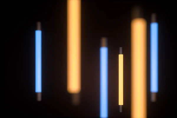 抽象的な光る線、3d レンダリング — ストック写真