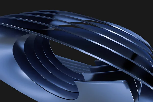 3d renderöinti, sininen metallinen pinta ja graafinen suunnittelu tausta — kuvapankkivalokuva