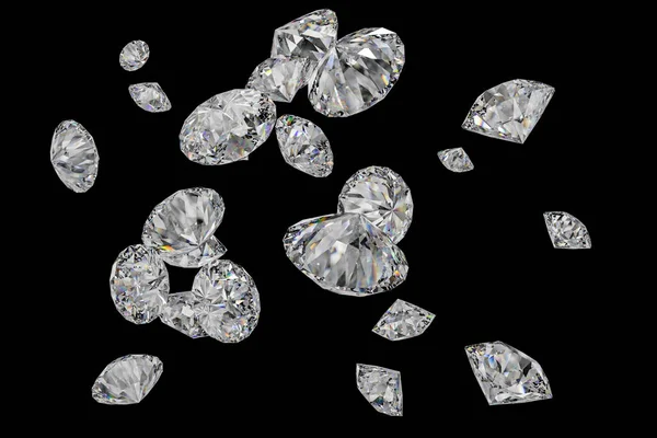 Jóia de diamante de luxo, renderização 3d — Fotografia de Stock