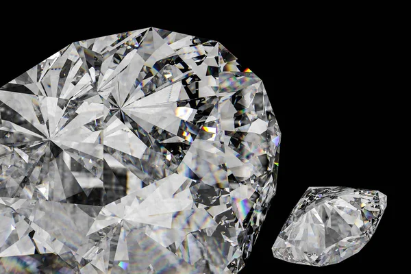 Роскошный бриллиантовый камень, 3d рендеринг — стоковое фото