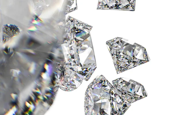 Permata berlian mewah, rendering 3d — Stok Foto