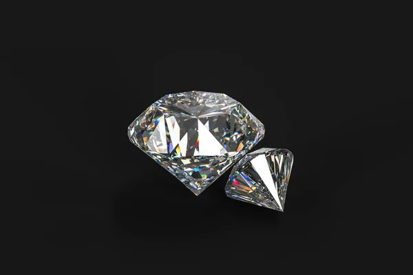 Gema de diamante de lujo, representación 3d — Foto de Stock